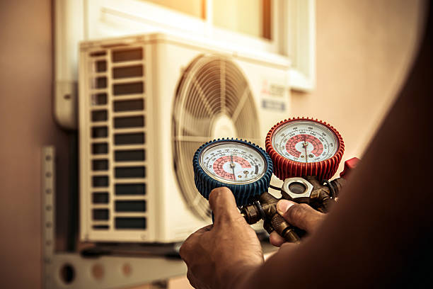 Professional Ductwork Repair technician working in Hartman, AR